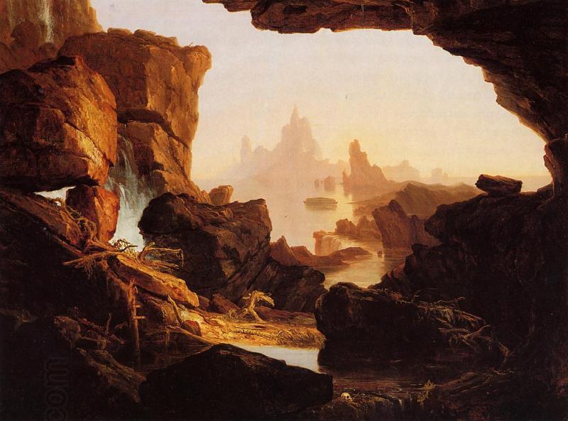 Thomas Cole Subsiding Waters of the Deluge China oil painting art